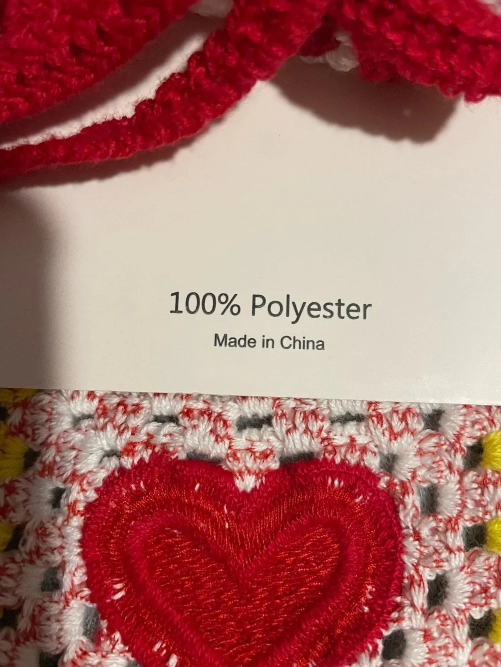 ❤️New Piper Multicolor Crochet Heart Accent Head Scarf